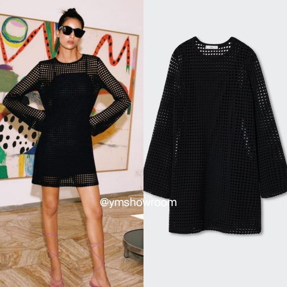 🔥Last 3🔥 MANGO Openwork cotton dress - Picture 3 of 6